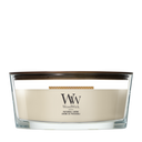 WoodWick Vela Aromática Ellipse Patchouli Crème - 9 cm / 19 cm - Vela Aromática en Vidrio - Mecha de Madera