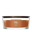 WoodWick Vela Aromática Ellipse Saffron Smoke - 9 cm / 19 cm - Vela Aromática en Vidrio - Mecha de Madera