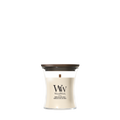 WoodWick Mini Vela Aromática Vainilla & Sal Marina - 8 cm / ø 7 cm - Vela Aromática en Vidrio - Mecha de Madera