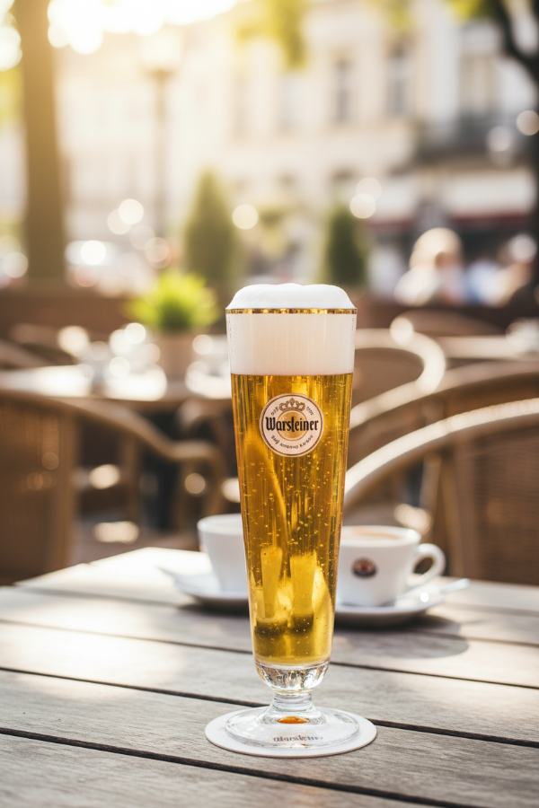 Vasos de cerveza Warsteiner con pie - 200 ml - 6 piezas