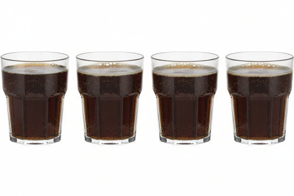 Cookinglife Vasos de Agua de Plástico Apilables - CampVibe - Exterior - Irrompibles - 275 ml - 4 piezas