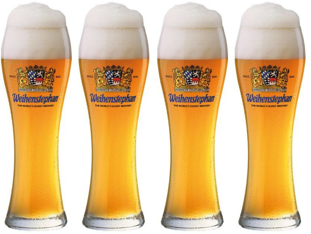 Vasos de cerveza Weihenstephaner Weizen - 500 ml - 4 piezas
