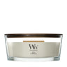 WoodWick Vela Aromática Ellipse Fireside - 9 cm / 19 cm - Vela Aromática en Vidrio - Mecha de Madera