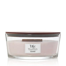 Vela aromática WoodWick Elipse Palo de Rosa - 9 cm / 19 cm - Vela aromática en vidrio - Mecha de madera
