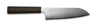 Yaxell Cuchillo Santoku Hana 16.5 cm - Acero inoxidable de 3 capas - mango de madera Pakkah marrón oscuro