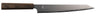 Cuchillo para carne Yaxell Hana 23 cm - acero inoxidable de 3 capas - mango de madera de pakka marrón oscuro