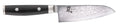 Cuchillo Santoku Yaxell Ran 12.5 cm - acero damasco inoxidable de 69 capas - mango de Micarta canvas