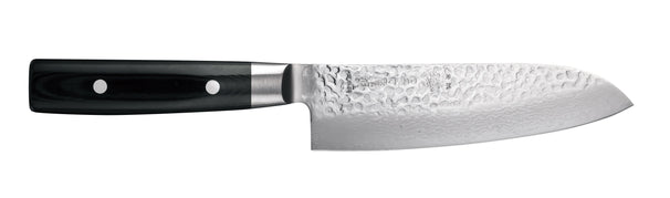 Cuchillo Santoku Yaxell Zen 16.5 cm - acero damasco inoxidable de 37 capas - mango de Micarta canvas