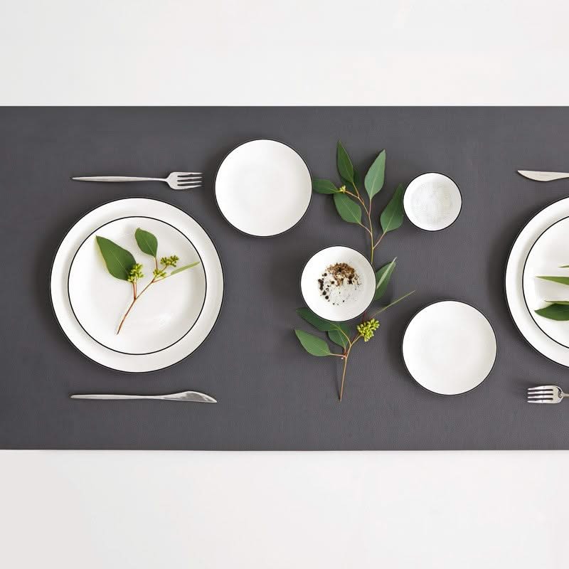 Platos de cena ASA Selection A Table Ligne Noire ø 26.5 cm - 4 piezas