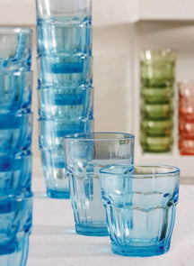 Vasos de agua Bormioli Rocco Rock Bar - Azul - 270 ml - 6 piezas