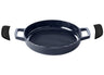 Sartén parrilla / plancha Alva Nori ø 28 cm + asas de cuero gratis - apta para todas las fuentes de calor - capa antiadherente esmaltada