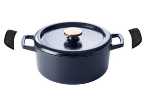Cazuela con tapa Alva - Dutch Oven Nori de hierro fundido ø 26 cm + asas gratis - capa antiadherente esmaltada