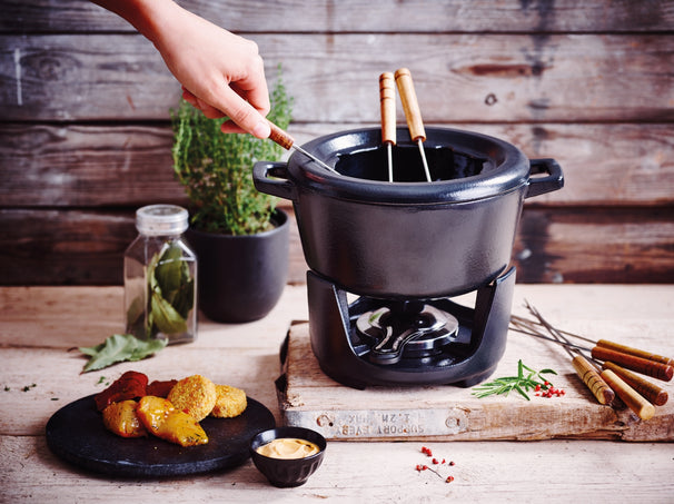 Set de fondue Beka - Nori - Hierro fundido - 8 tenedores / personas - 2 litros