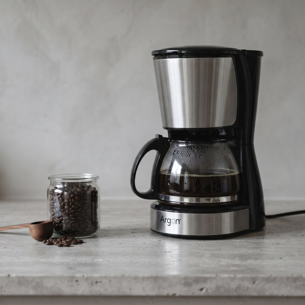Argon filtro cafetera con jarra de vidrio - 6 tazas - 750 ml