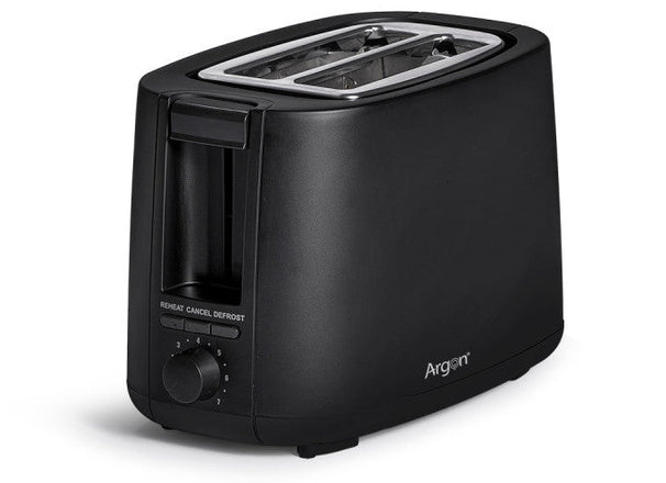 Argon Tostadora Mate Negra - 2 Ranuras - 750 W