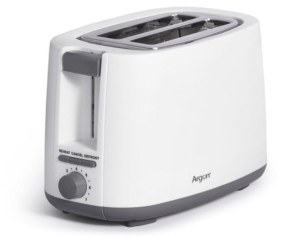 Argon Tostadora Mat Blanca - 2 Ranuras - 750 W