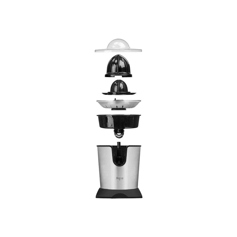 Argon Exprimidor Eléctrico de Cítricos Negro/Acero Inoxidable - 350 ml - 85 W