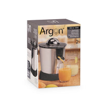 Argon Exprimidor Eléctrico de Cítricos Negro/Acero Inoxidable - 350 ml - 85 W