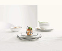 Platos de cena ASA Selection A Table Ligne Noire ø 26.5 cm - 4 piezas