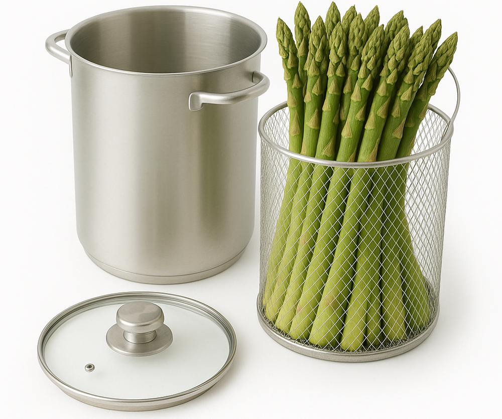 Olla para espárragos / Olla para pasta - Acero inoxidable - ø 16 cm / 4.0 litros