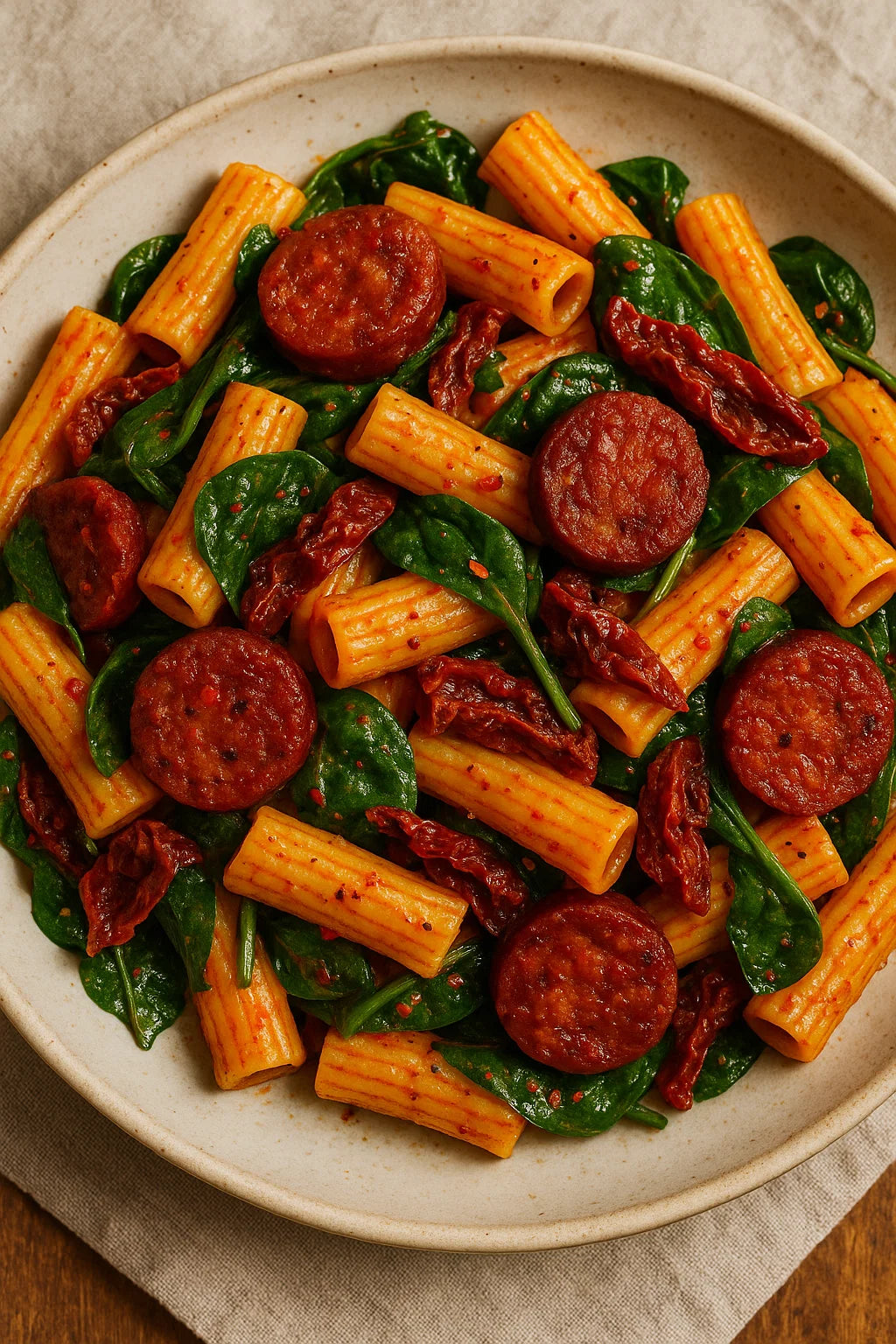 Una pasta mediterránea rápida y llena de sabor
