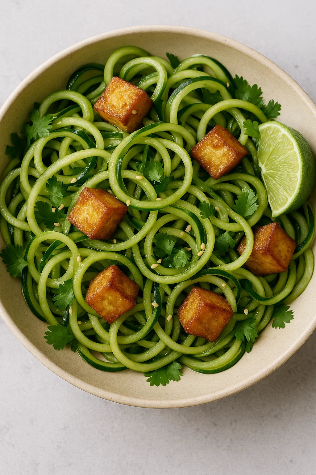 Una ensalada ligera y refrescante, perfecta para el verano.