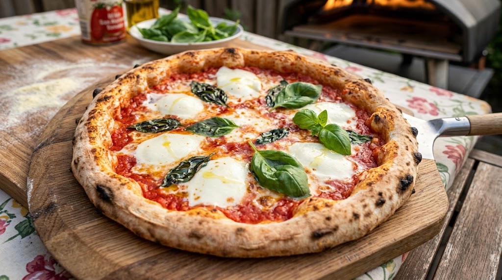 Masa crujiente, mozzarella fundente, cocción perfecta.