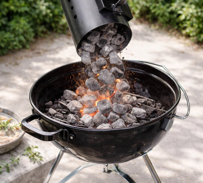 Carbón para barbacoa y encendedores