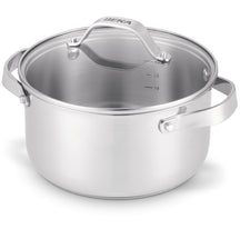Olla Beka con tapa de vidrio - Cicla - Acero inoxidable - ø 20 cm / 2.8 litros - apto para todas las fuentes de calor