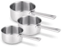 Set de cacerolas Beka Cicla de acero inoxidable 3 piezas ø 16, 18 y 20 cm - apto para todas las fuentes de calor