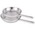Set de sartenes Beka Cicla de acero inoxidable 2 piezas ø 24 y 28 cm - apto para todas las fuentes de calor - sin revestimiento antiadherente