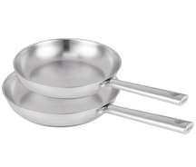 Set de sartenes Beka Cicla de acero inoxidable 2 piezas ø 24 y 28 cm - apto para todas las fuentes de calor - sin revestimiento antiadherente