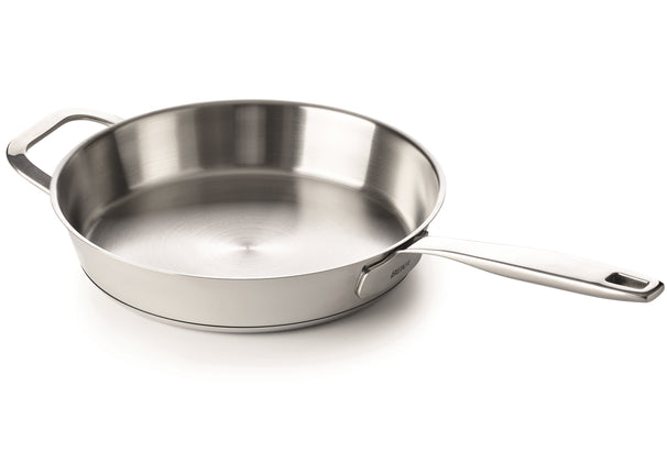 Sartén Beka Maestro Acero inoxidable con mango opuesto ø 32 cm - apto para todas las fuentes de calor - sin recubrimiento antiadherente