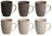 Cookinglife Tazas Delice Gris 350 ml - 6 unidades