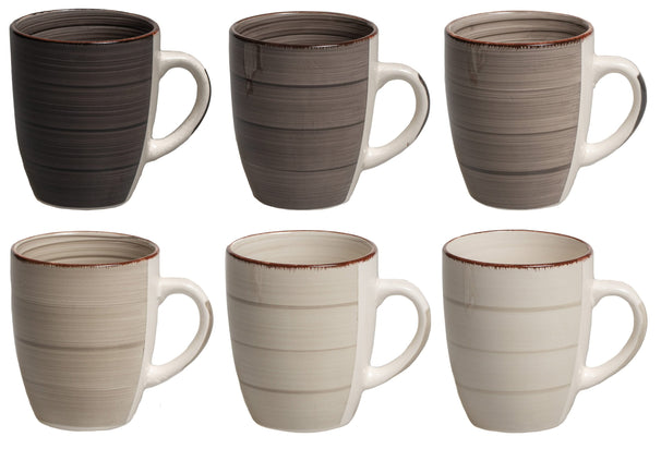 Cookinglife Tazas Delice Gris 350 ml - 6 unidades