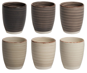 Tazas de café / tazas Senseo Cookinglife Delice gris 180 ml - 6 unidades