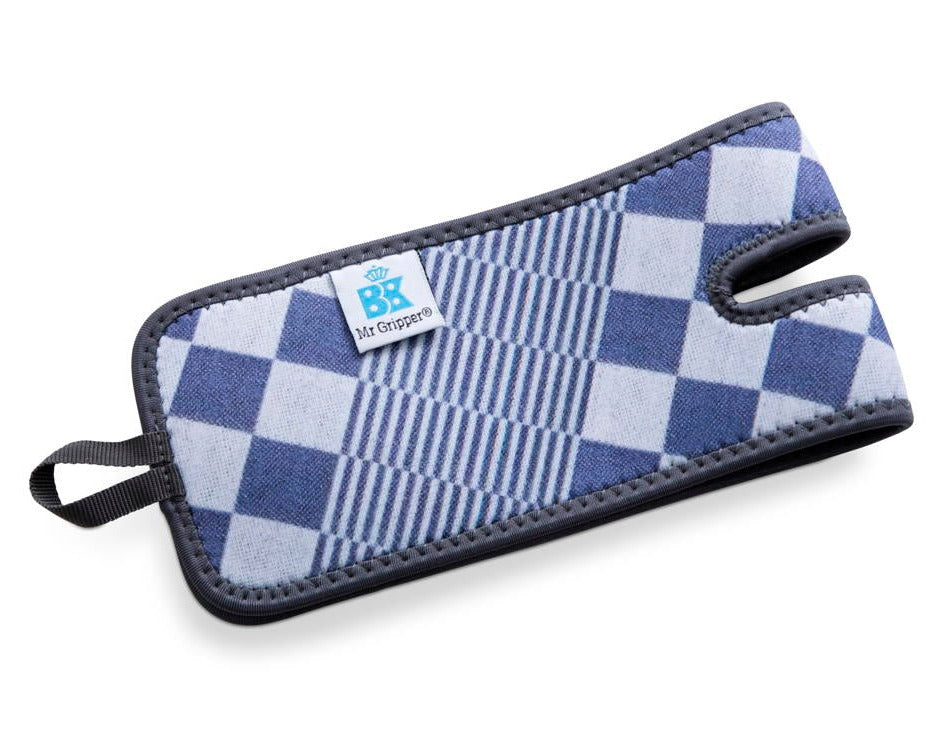 BK Pannenlap / Afgiethulp Mr. Gripper Blauw Geruit - 48 x 11 cm - aanzicht 1
