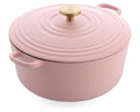 BK Cocotte Bourgogne Blush Pink de Hierro Fundido ø 28 cm / 6,7 litros - revestimiento antiadherente esmaltado
