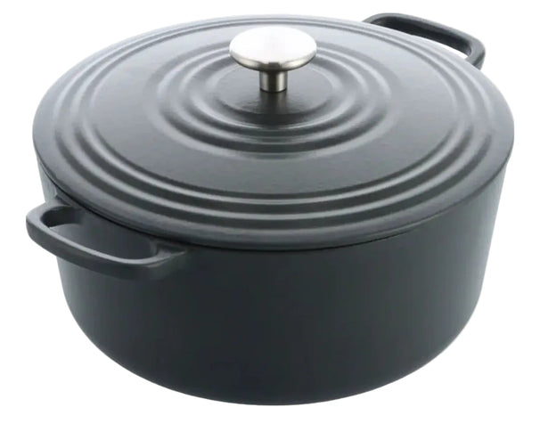 BK Cocotte Bourgogne Earl Grey de Hierro Fundido ø 24 cm / 4,2 litros - revestimiento antiadherente esmaltado