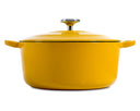 BK Cocotte Bourgogne Sunny Yellow de Hierro Fundido ø 24 cm / 4,2 litros - revestimiento antiadherente esmaltado