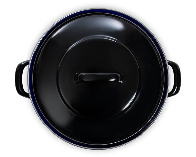 BK Braadpan Fortalit Emaille Zwart ø 26 cm / 3 Liter - bovenaanzicht