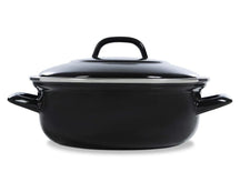 BK Braadpan Fortalit Emaille Zwart ø 26 cm / 3 Liter - zijaanzicht