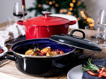 BK Braadpan Fortalit Emaille Zwart ø 28 cm / 4 Liter - sfeerbeeld 5