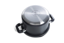 Set de ollas BK Flow Cool Negro 4 piezas - Acero inoxidable - Olla de cocina ø 16, 18, 20 cm y cazo ø 16 cm