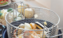 BK Frituurpan / Oliebollenpan met mand Fortalit Emaille Zwart ø 24 cm / 3 Liter - sfeerbeeld 3