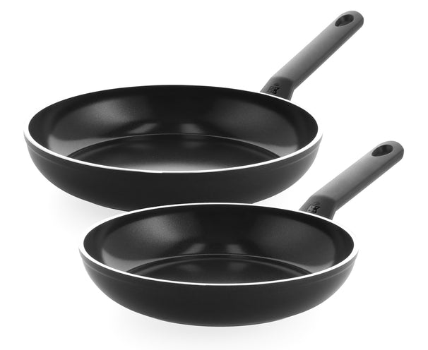 BK Juego de sartenes Easy Induction 2 piezas - ø 24 & 28 cm - revestimiento antiadherente cerámico