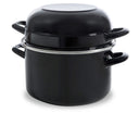 BK Mejillonera Fortalit Esmaltada Negra ø 22 cm / 5 litros - revestimiento antiadherente esmaltado