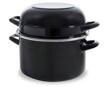 BK Mosselpan Fortalit Emaille Zwart ø 22 cm / 5 Liter