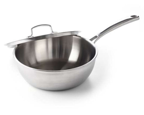 BK Salteadora Superior Tri-Ply Acero Inoxidable ø 24 cm - con tapa - sin revestimiento antiadherente