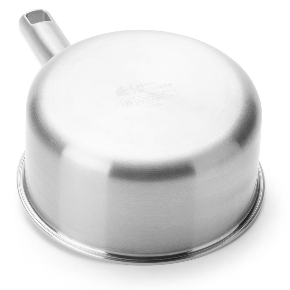 BK Steelpan Peter Goossens Maestro 3-Ply RVS ø 16 cm / 1.6 Liter - met deksel - onderaanzicht